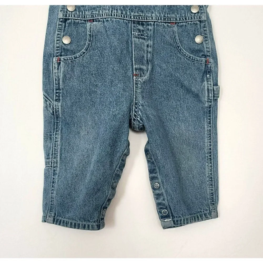 VINTAGE CLASSIC GAP Denim Jean Shortalls‎ 6 -12Mths Bib Overalls THE PERFECT FIT